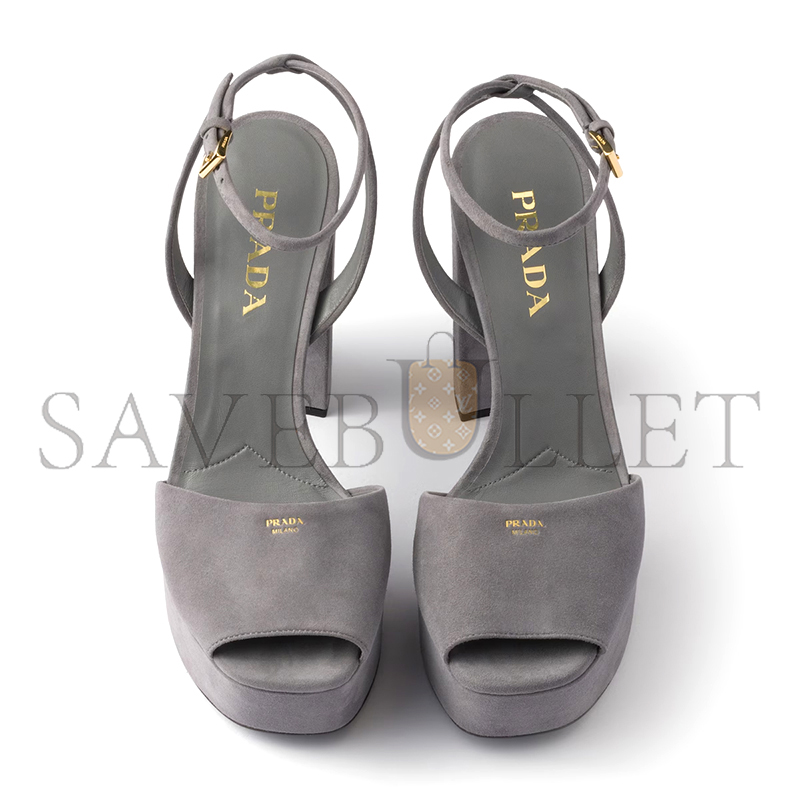 PRADA SUEDE PLATFORM SANDALS 1XP48B PRADA SUEDE PLATFORM SANDALS 1XP48B